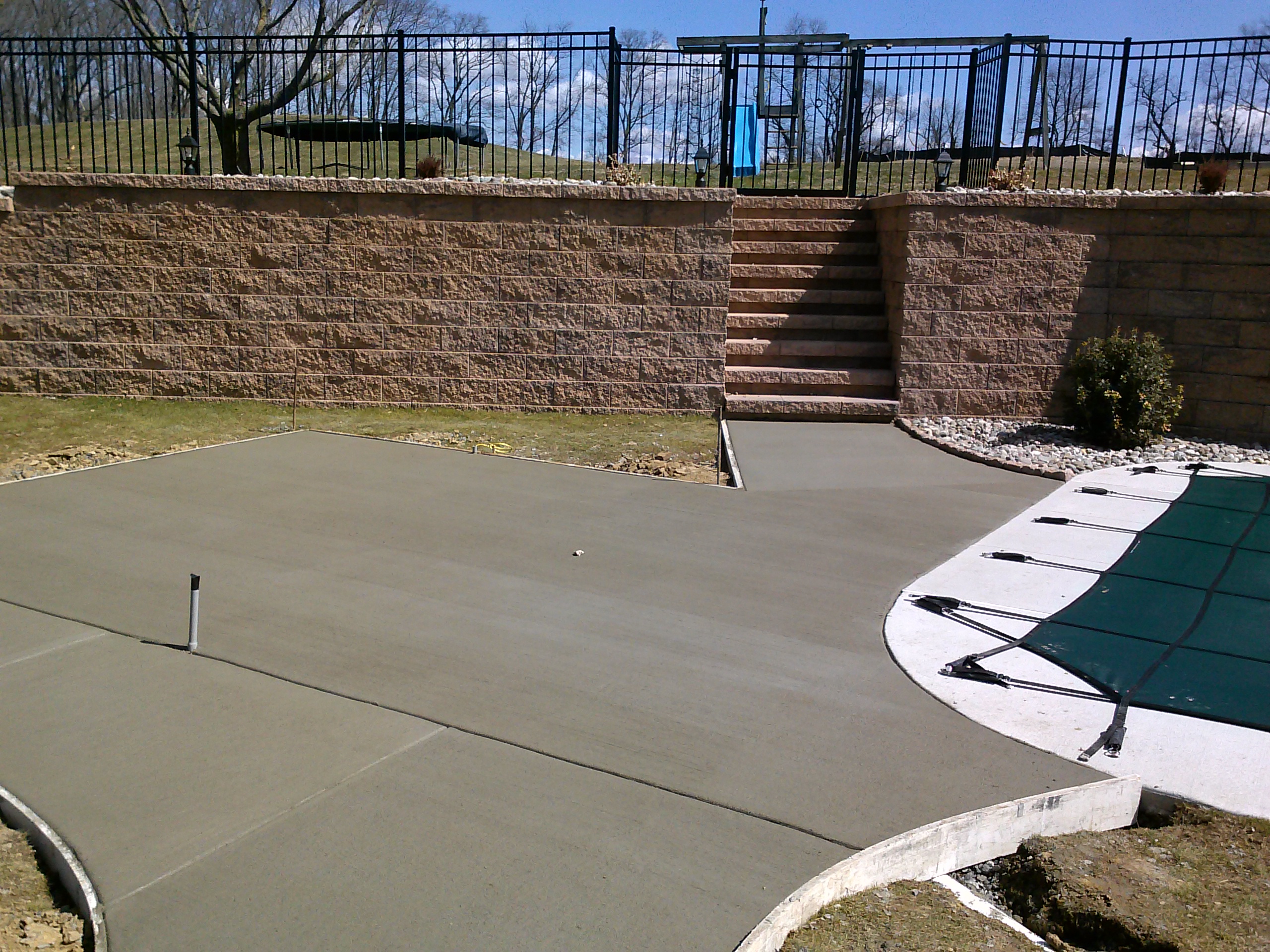 paver pool deck project