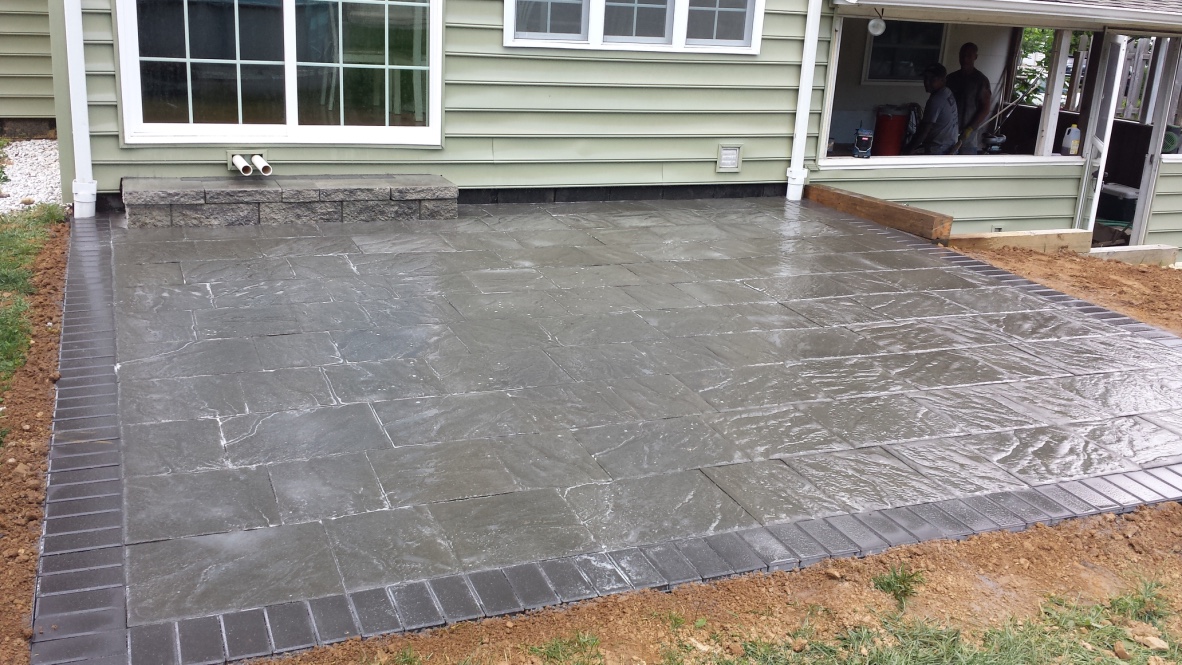 paver pool deck project